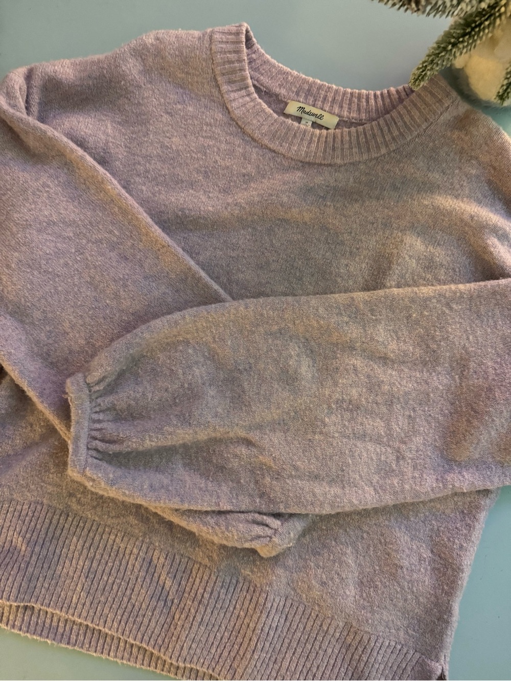 Madewell Women’s Soft Lavender Knit Pullover Size M